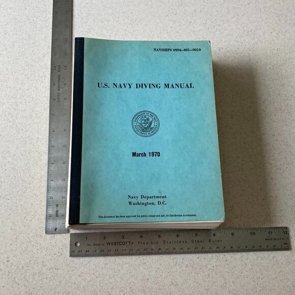 U.S. Navy Diving Manual 1970 Navships Vintage Piece of History - Picture 2 of 15